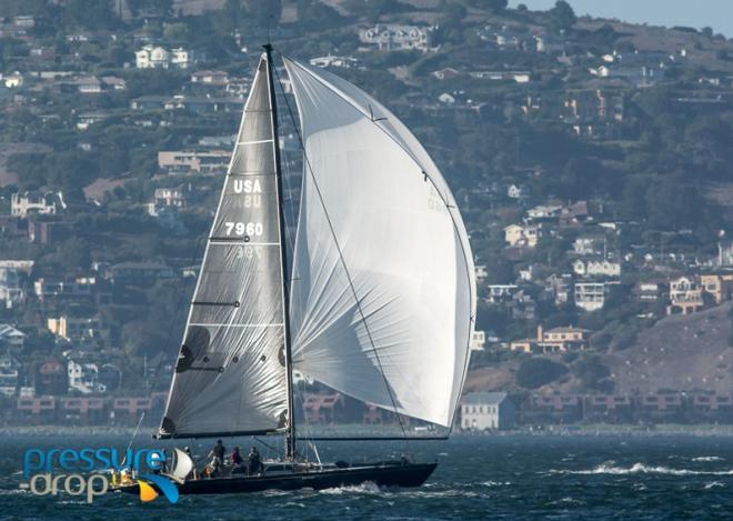 Race from Golden Gate Bridge downhill to the SF/ Oakland Bay Bridge - 2015 Ronstan Bridge © pressure-drop.us